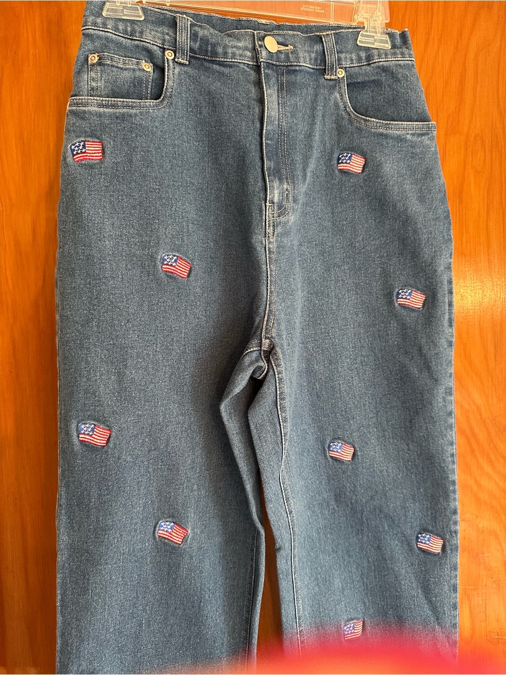 Quacker Factory Flag Jeans Size 10